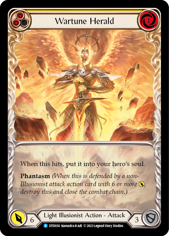 Flesh and Blood - Wartune Herald (Yellow) Extended Art - Dusk till Dawn