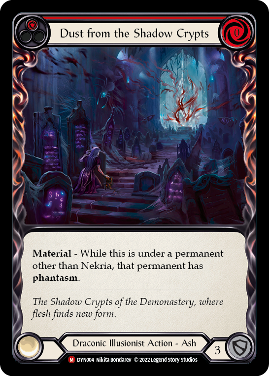 Flesh and Blood - Dust from the Shadow Crypts Rainbow Foil - Dynasty