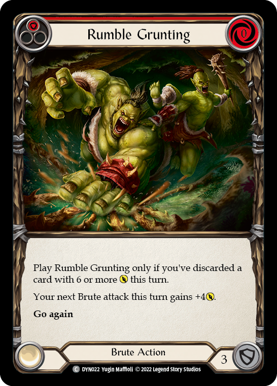 Flesh and Blood - Rumble Grunting (Red) - Dynasty