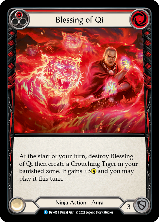 Flesh and Blood - Blessing of Qi (Red) Rainbow Foil - Dynasty