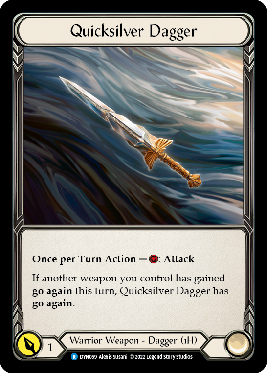 Flesh and Blood - Quicksilver Dagger Rainbow Foil - Dynasty