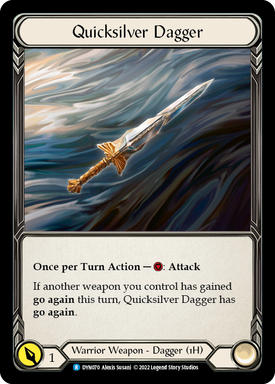 Flesh and Blood - Quicksilver Dagger Rainbow Foil - Dynasty