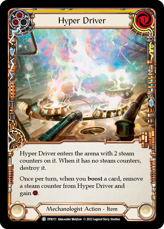 Flesh and Blood - Hyper Driver (Yellow) Rainbow Foil - Dynasty