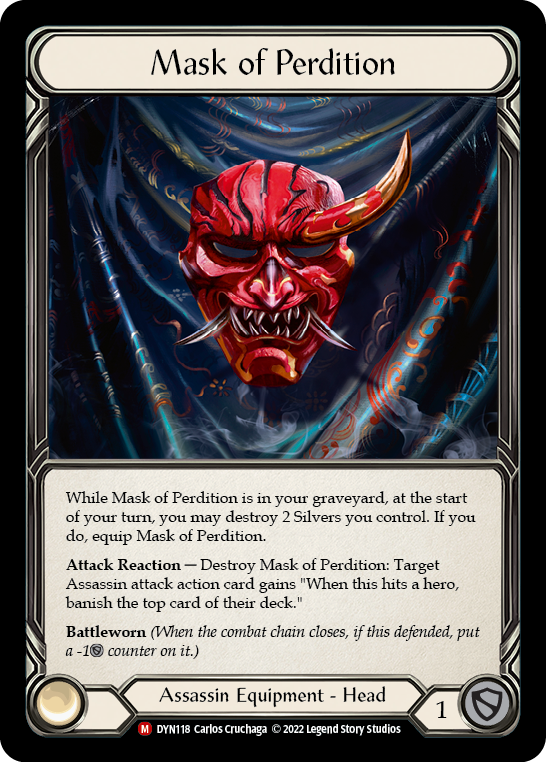 Flesh and Blood - Mask of Perdition Rainbow Foil - Dynasty