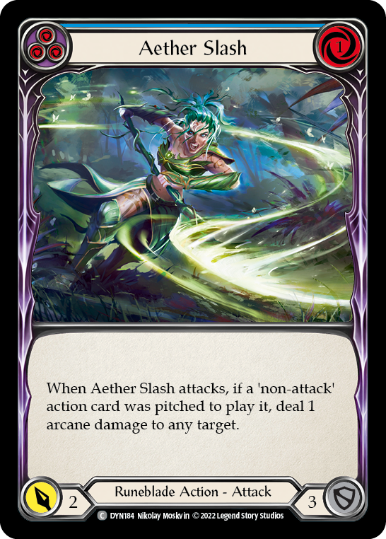 Flesh and Blood - Aether Slash (Blue) - Dynasty