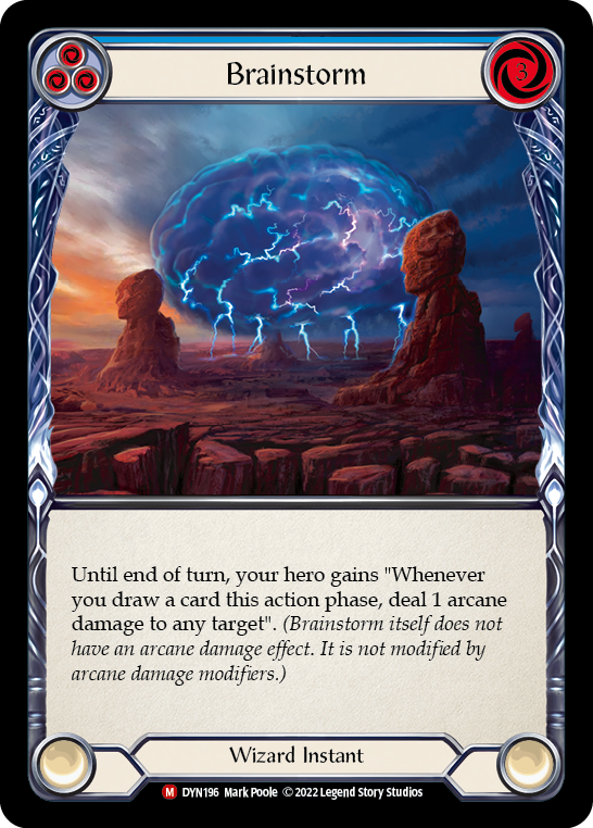 Flesh and Blood - Brainstorm Rainbow Foil - Dynasty