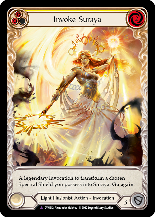 Flesh and Blood - Invoke Suraya // Suraya, Archangel of Knowledge Marvel - Dynasty
