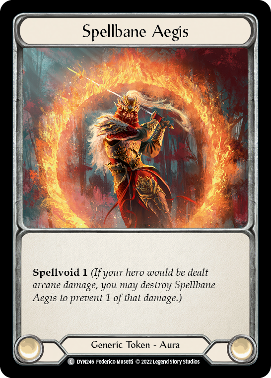 Flesh and Blood - Spellbane Aegis Rainbow Foil - Dynasty