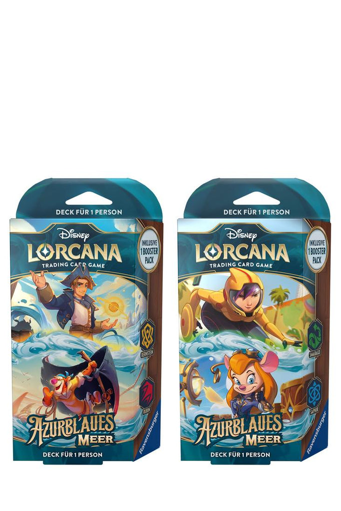 Disney Lorcana - Azurblaues Meer Beide Starter Decks - Deutsch