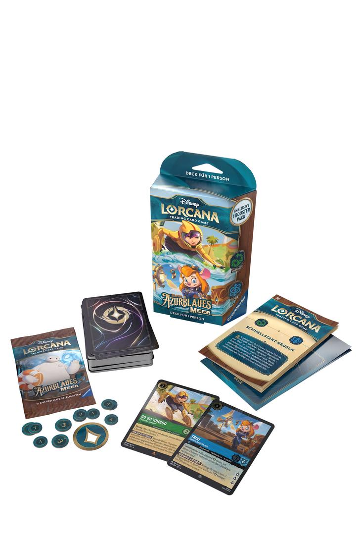 Disney Lorcana - Azurblaues Meer Go Go Tomago und Trixi Starter Deck - Deutsch