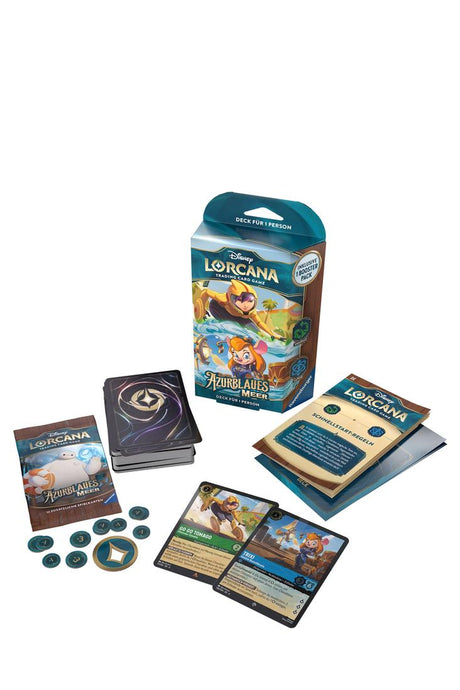 Disney Lorcana - Azurblaues Meer Go Go Tomago und Trixi Starter Deck - Deutsch