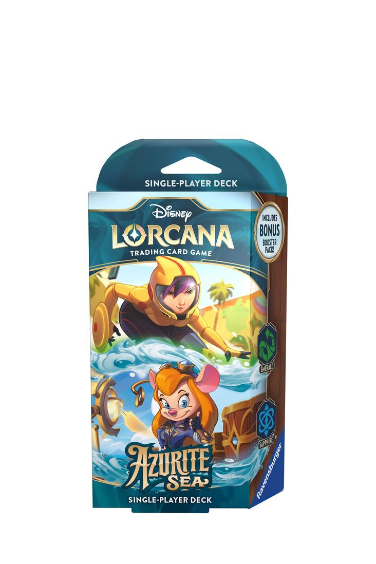 Disney Lorcana - Azurite Sea Go Go Tomago and Gadget Hackwrench Starter Deck - Englisch