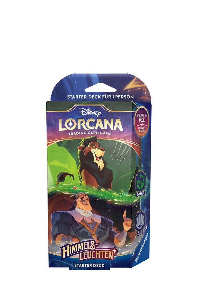 Disney Lorcana - Himmelsleuchten Scar und Kronk Starter Deck - Deutsch