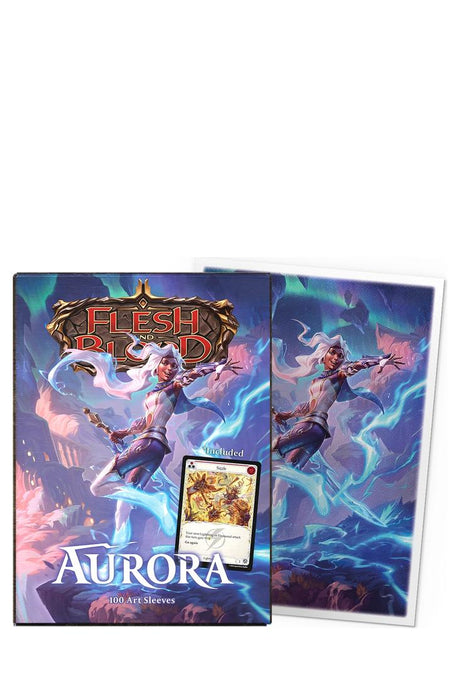 Dragon Shield - 100 Art Matte Sleeves Standardgrösse Flesh and Blood - Aurora