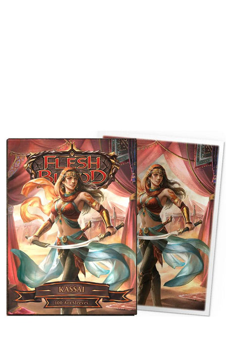 Dragon Shield - 100 Art Matte Sleeves Standardgrösse Flesh and Blood - Kassai