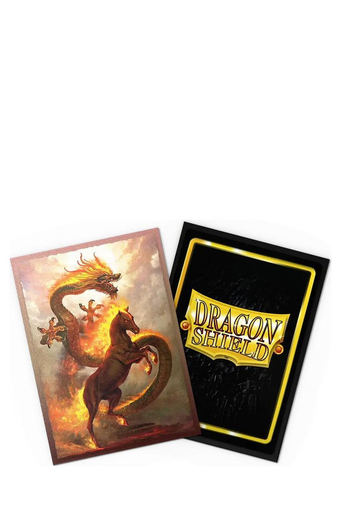Dragon Shield - 100 Matte Dual Art Sleeves Standardgrösse - Fire Horse 2026