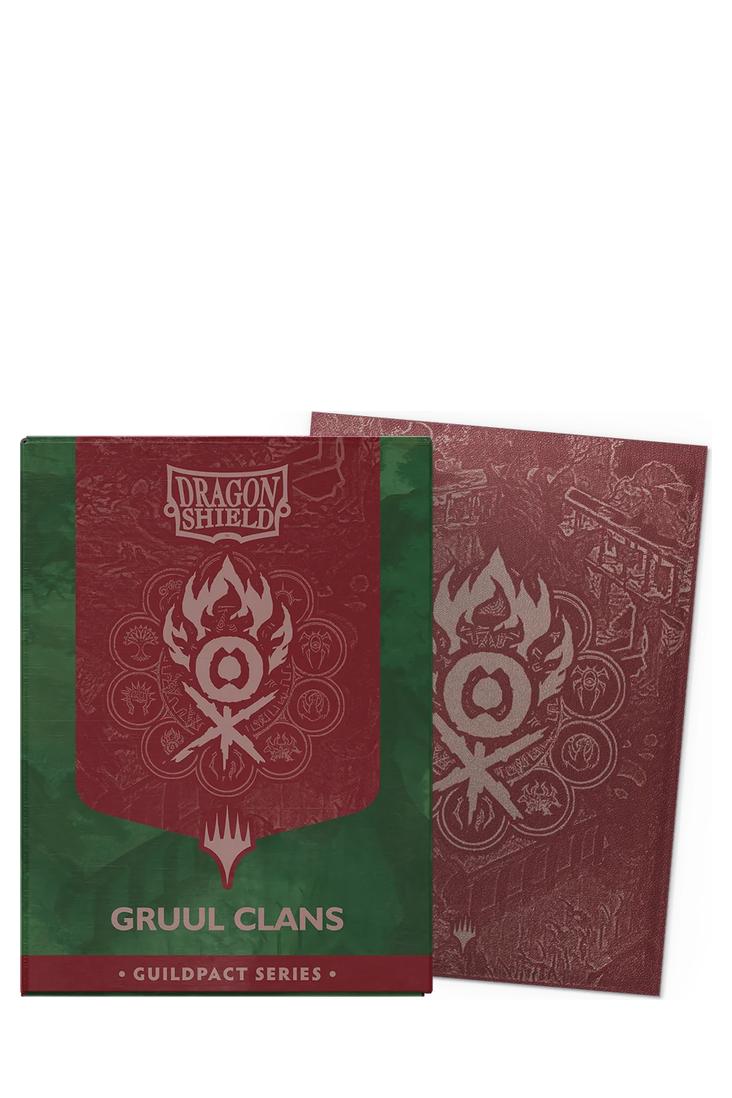 Dragon Shield - 100 Matte Dual Art Sleeves Standardgrösse - Guildpact Series Gruul Clans