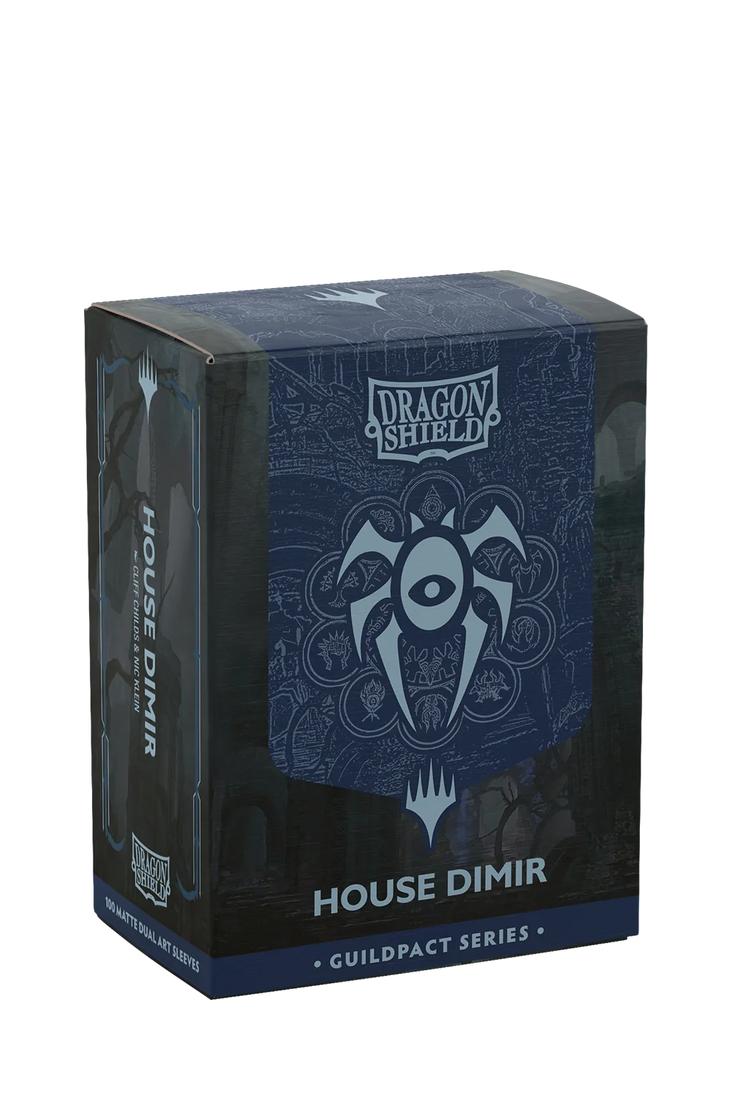 Dragon Shield - 100 Matte Dual Art Sleeves Standardgrösse - Guildpact Series House Dimir