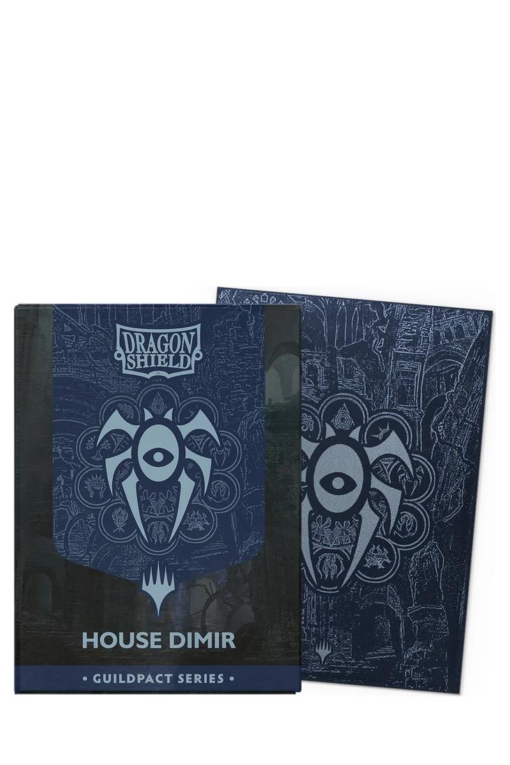 Dragon Shield - 100 Matte Dual Art Sleeves Standardgrösse - Guildpact Series House Dimir