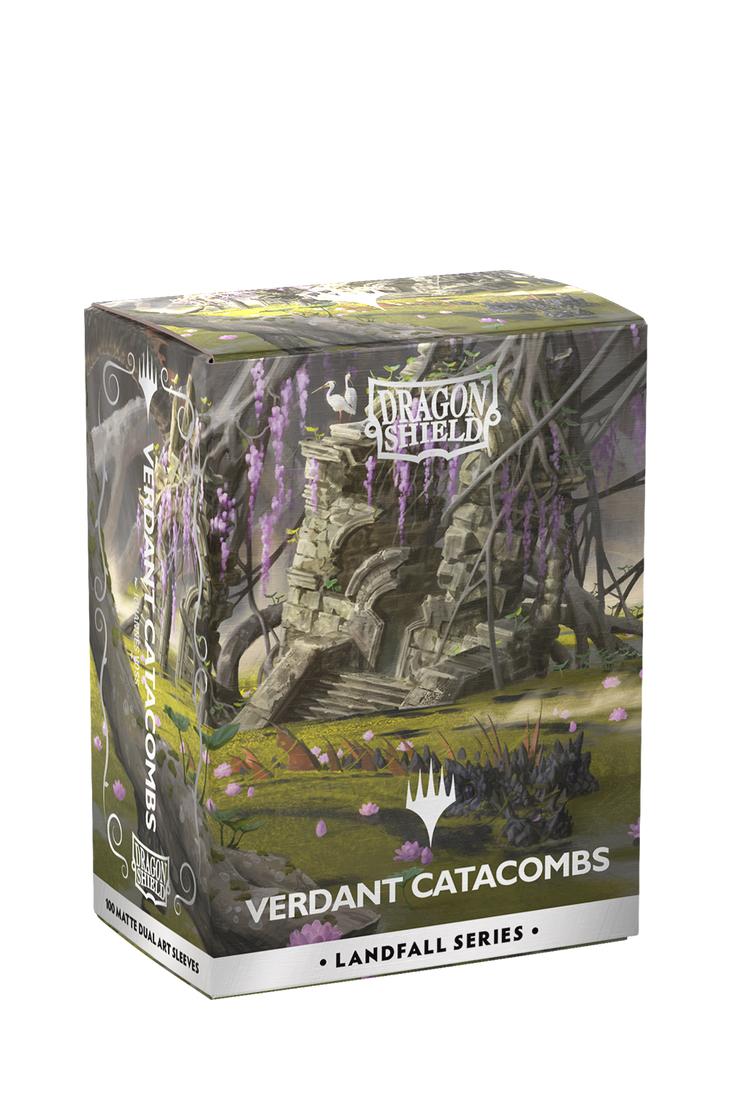 Dragon Shield - 100 Matte Dual Art Sleeves Standardgrösse - Landfall Series Verdant Catacombs