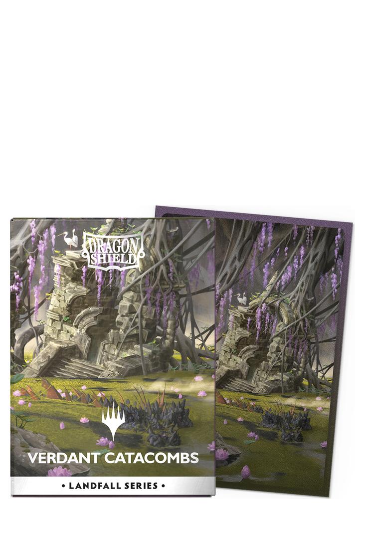 Dragon Shield - 100 Matte Dual Art Sleeves Standardgrösse - Landfall Series Verdant Catacombs