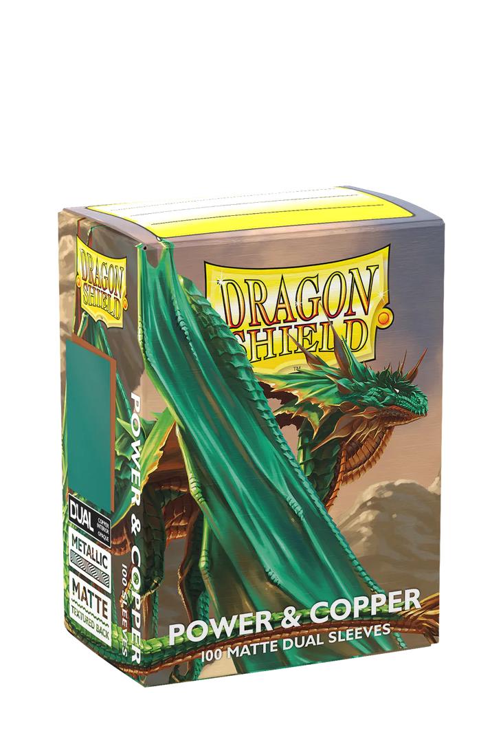 Dragon Shield - 100 Matte Dual Sleeves Standardgrösse - Power & Copper