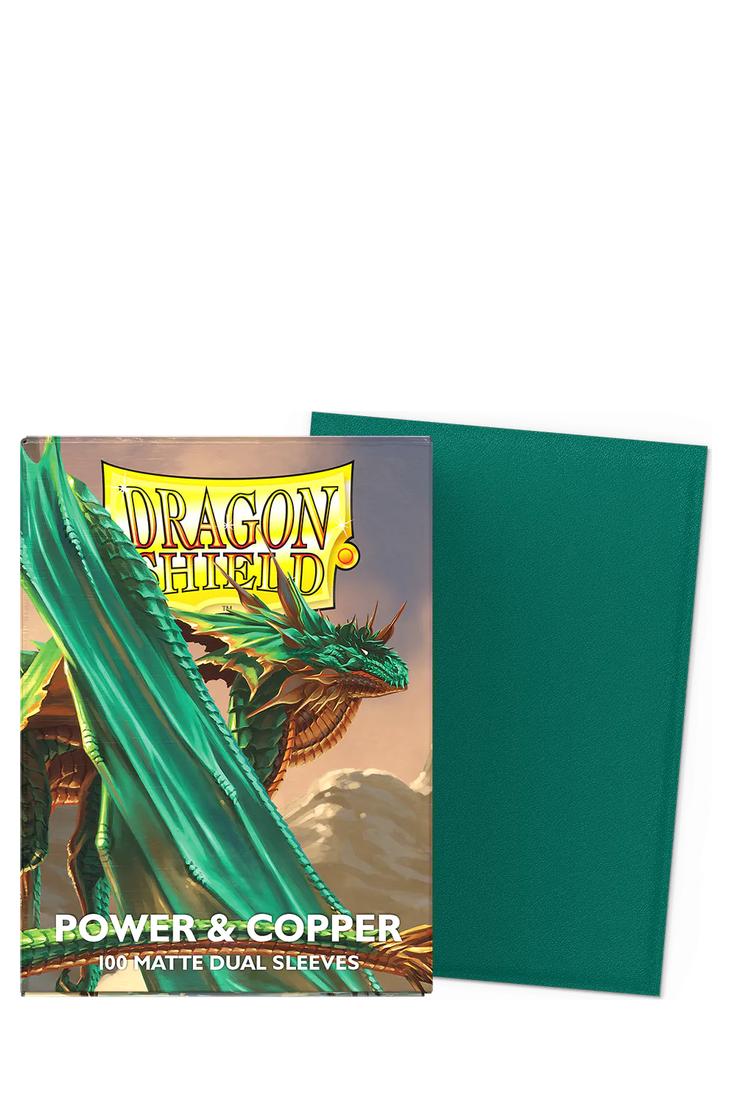 Dragon Shield - 100 Matte Dual Sleeves Standardgrösse - Power & Copper