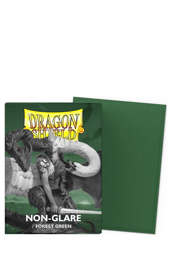 Dragon Shield - 100 Non-Glare Matte Sleeves Standardgrösse - Forest Green
