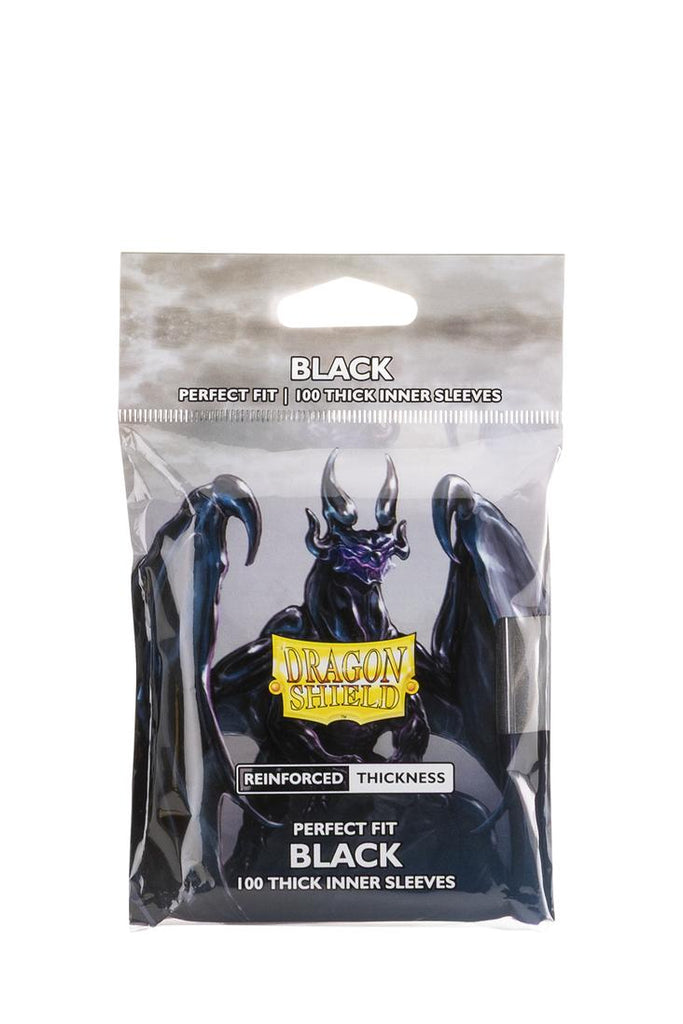 Dragon Shield - 100 Perfect Fit Thick Inner Sleeves Standardgrösse - Toploading - Black