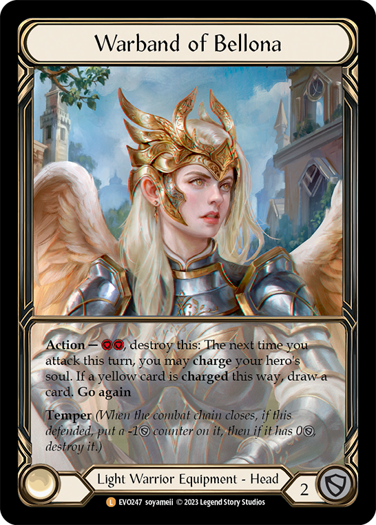 Flesh and Blood - Warband of Bellona Extended Art Cold Foil - Bright Lights