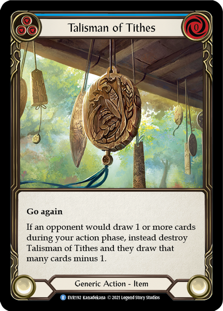 Flesh and Blood - Talisman of Tithes Cold Foil - Everfest