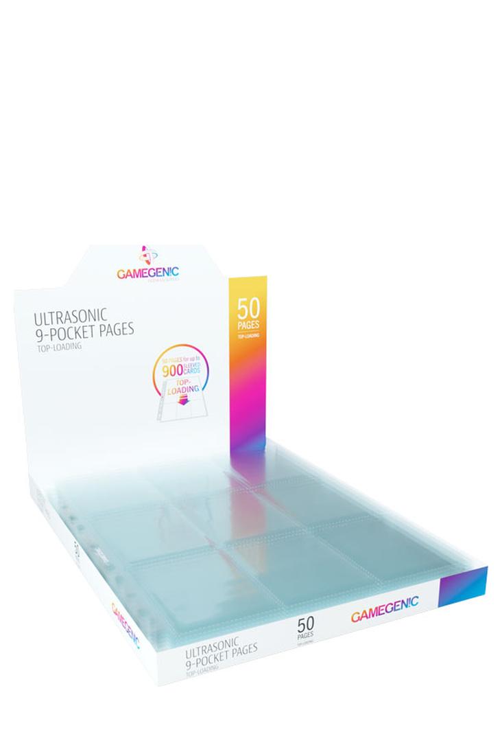 Gamegenic - 50 Einlageblätter 18-Pocket Top-Loading - Ultrasonic - Transparent