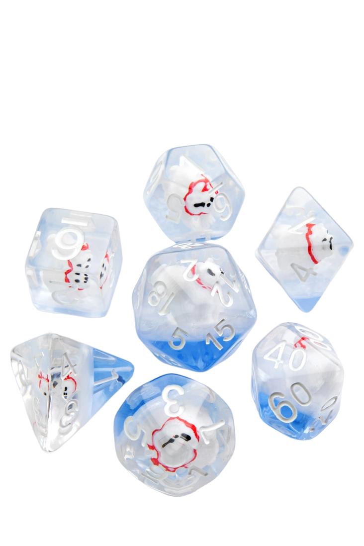 Gamegenic - 7er-Pack RPG-Set Würfel - Embraced Series - Polar Bear