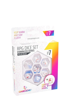 Gamegenic - 7er-Pack RPG-Set Würfel - Embraced Series - Polar Bear
