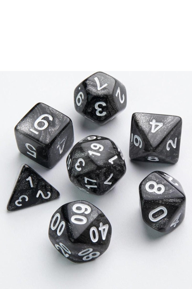 7er-Pack RPG-Set Würfel - Galaxy Series - Moon