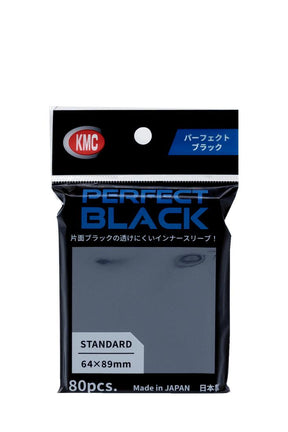 KMC - 80 Perfect Black Sleeves Standardgrösse - Toploading