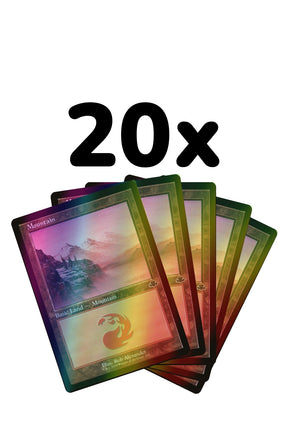 Magic: The Gathering - 20 Retro Basic Lands - Mountain - Englisch