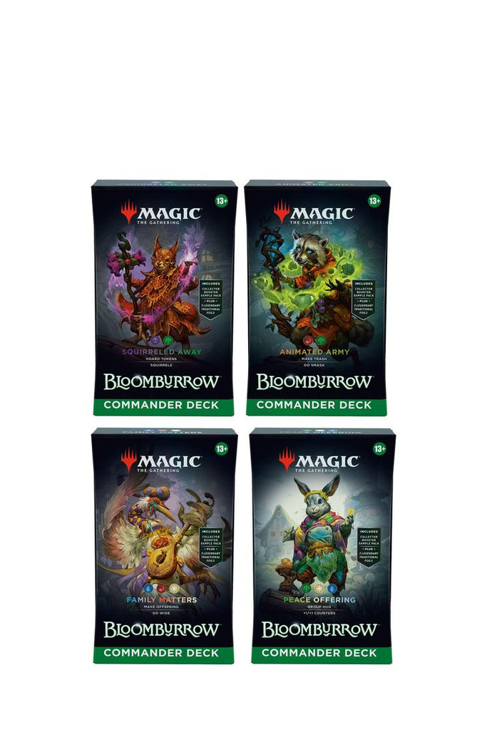 Magic: The Gathering - Bloomburrow Commander Alle 4 Decks - Englisch