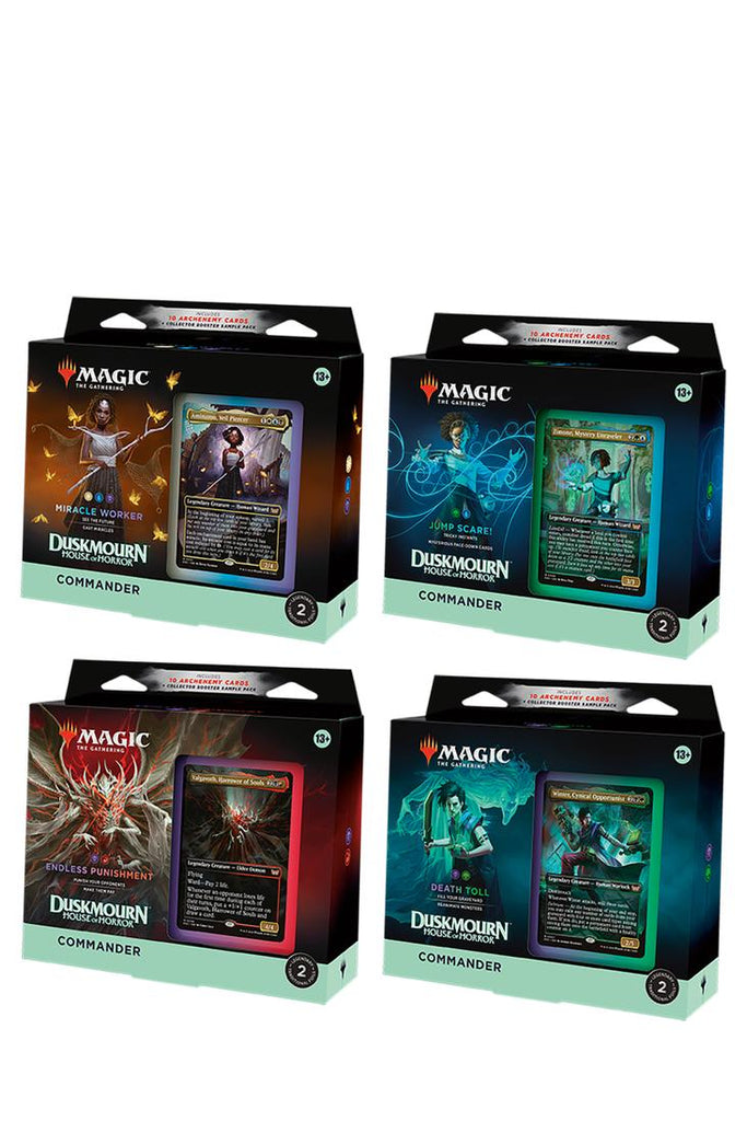 Magic: The Gathering - Duskmourn House of Horror Commander Alle 4 Decks - Englisch