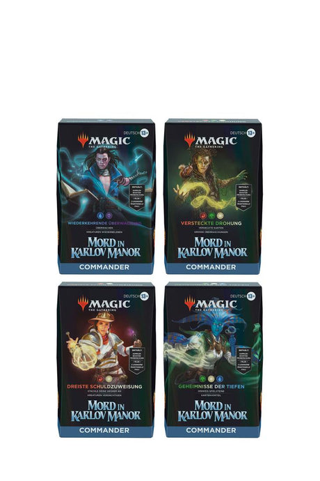 Magic: The Gathering - Mord in Karlov Manor Commander Alle 4 Decks - Deutsch