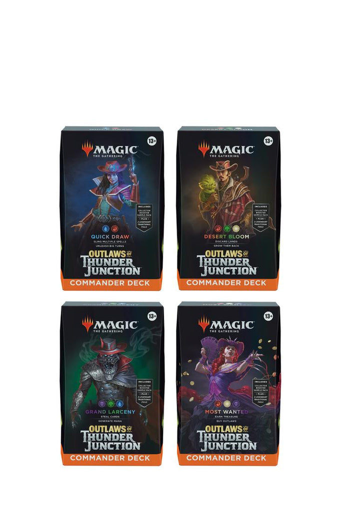 Magic: The Gathering - Outlaws of Thunder Junction Commander Alle 4 Decks - Englisch