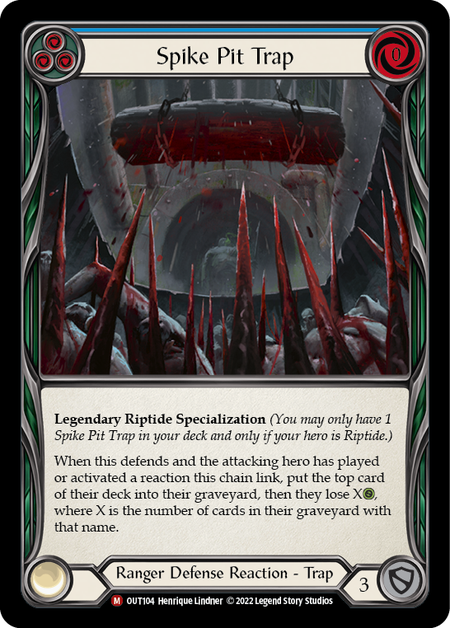 Flesh and Blood - Spike Pit Trap Rainbow Foil - Outsiders