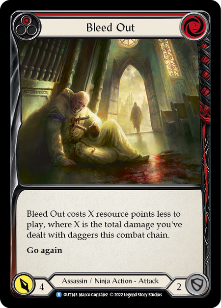 Flesh and Blood - Bleed Out (Red) Rainbow Foil - Outsiders