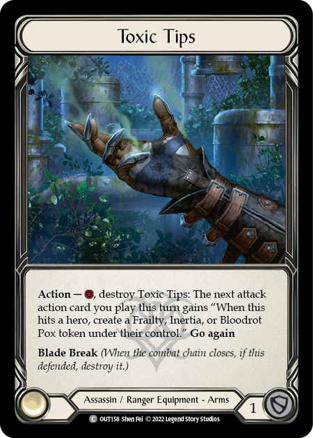 Flesh and Blood - Toxic Tips Cold Foil - Outsiders