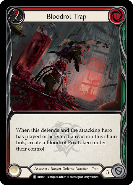 Flesh and Blood - Bloodrot Trap Rainbow Foil - Outsiders