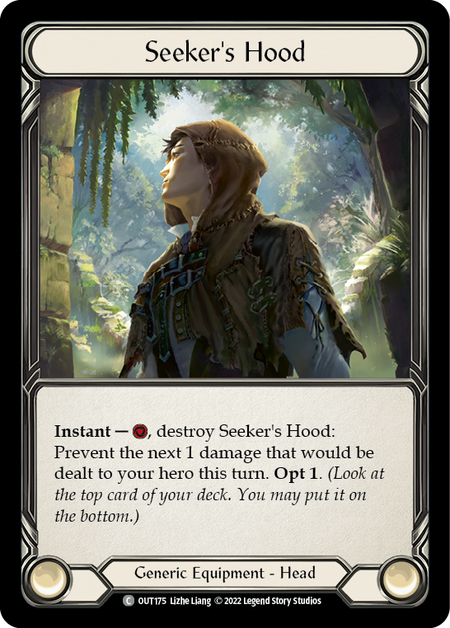 Flesh and Blood - Seeker's Hood Rainbow Foil - Outsiders