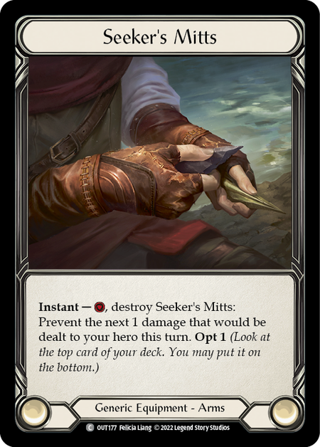 Flesh and Blood - Seeker's Mitts Cold Foil - Outsiders