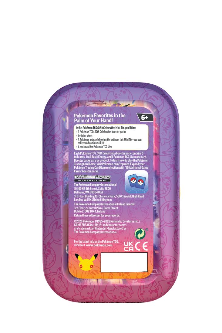 Pokémon - 30th Celebration Mini Tin Set - Night - Englisch