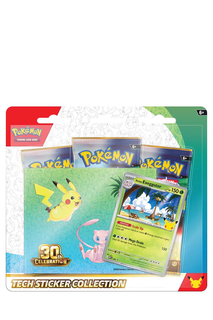 Pokémon - 30th Celebration Tech Sticker Collection - Alolan Exeggutor - Englisch