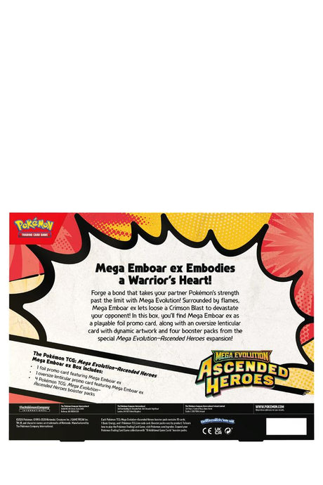 Pokémon - Ascended Heroes Mega Emboar ex Box - Englisch